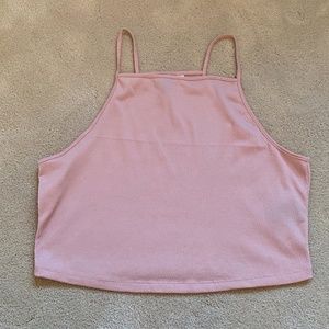 Pink Halter Tank Top